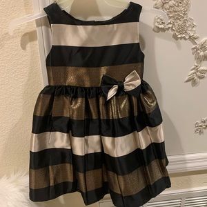 ROSENAU Size 3T, Gold, Black, Beige colors dress,
